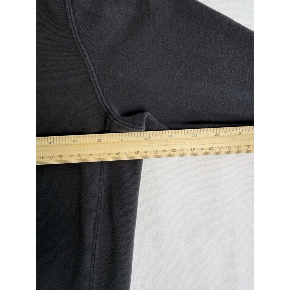 Abercrombie & Fitch Men's M Gray Fleece 1/4 Zip Mock Neck Pullover Logo - Picture 3 of 6